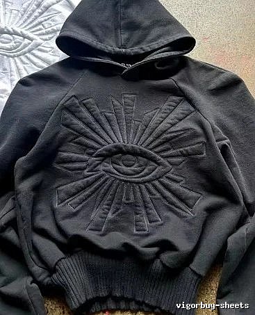 Kapital Classic Eye graphic hoodie Black Raised Eye for Daily Styling