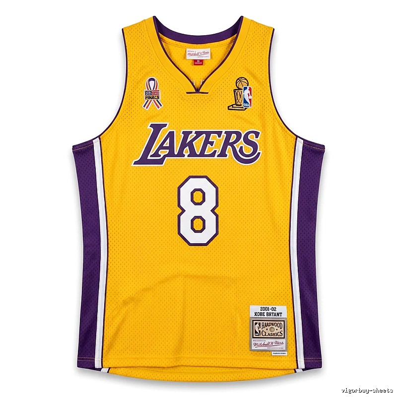 Kobe Lakers retro yellow-purple jersey