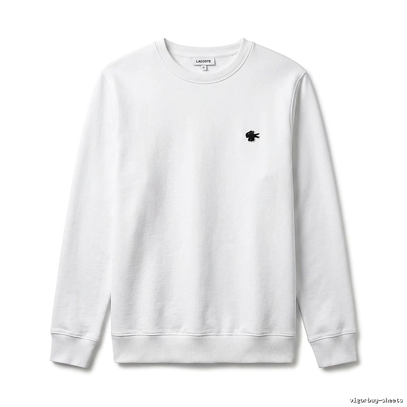 Lacoste simple style white sweatshirt