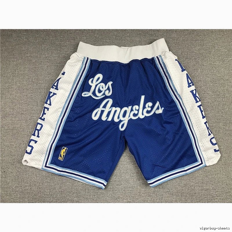Lakers Travel Basketball shorts Yellow Lakers Mesh with Modern Look