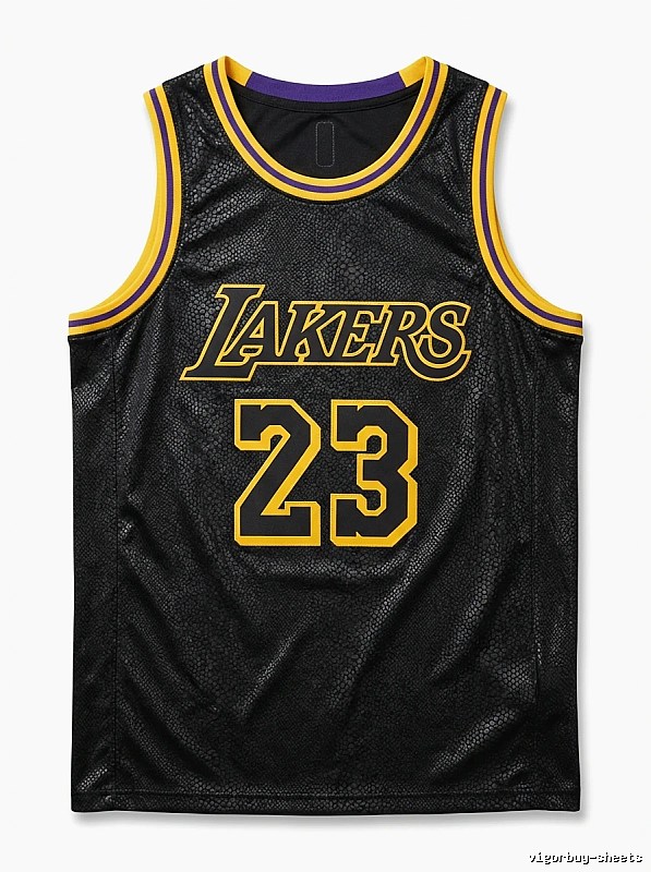 LBJ Lakers retro-style jersey