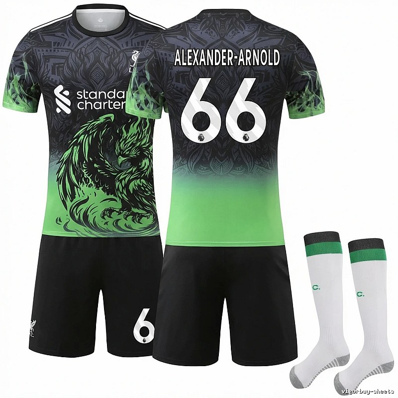 LFC Dark Green Flame Wind Jersey