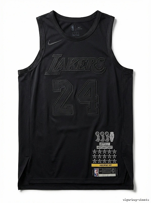 Los Angeles Lakers No. 24 black vest