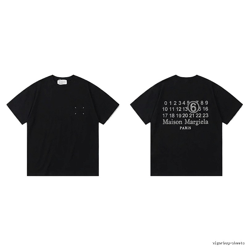 Maison Margiela black T-shirt with digital printing