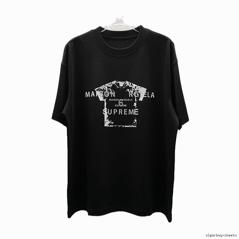 Maison Margiela Co-branded Street-style Black T-Shirt