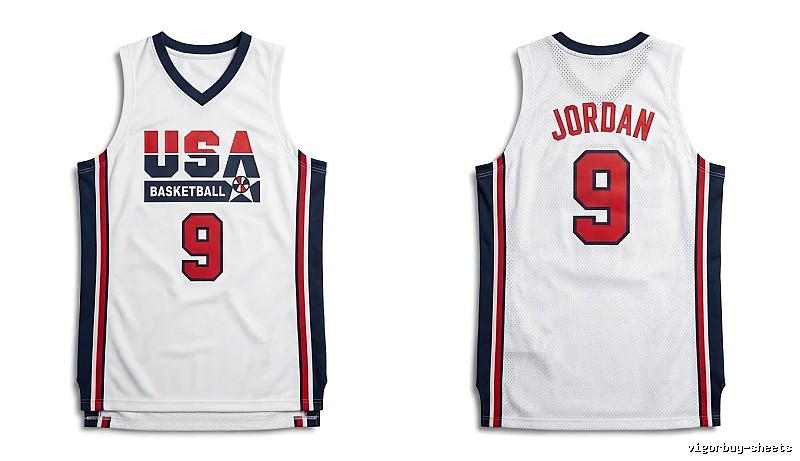 Michael Jordan retro-style white jersey