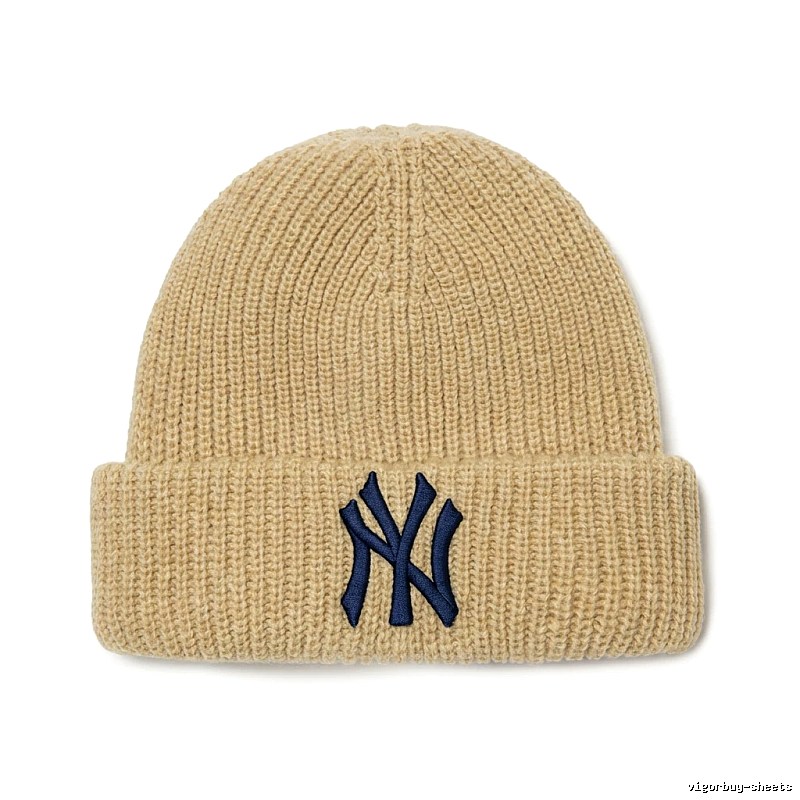 MLB classic beige knitted hat