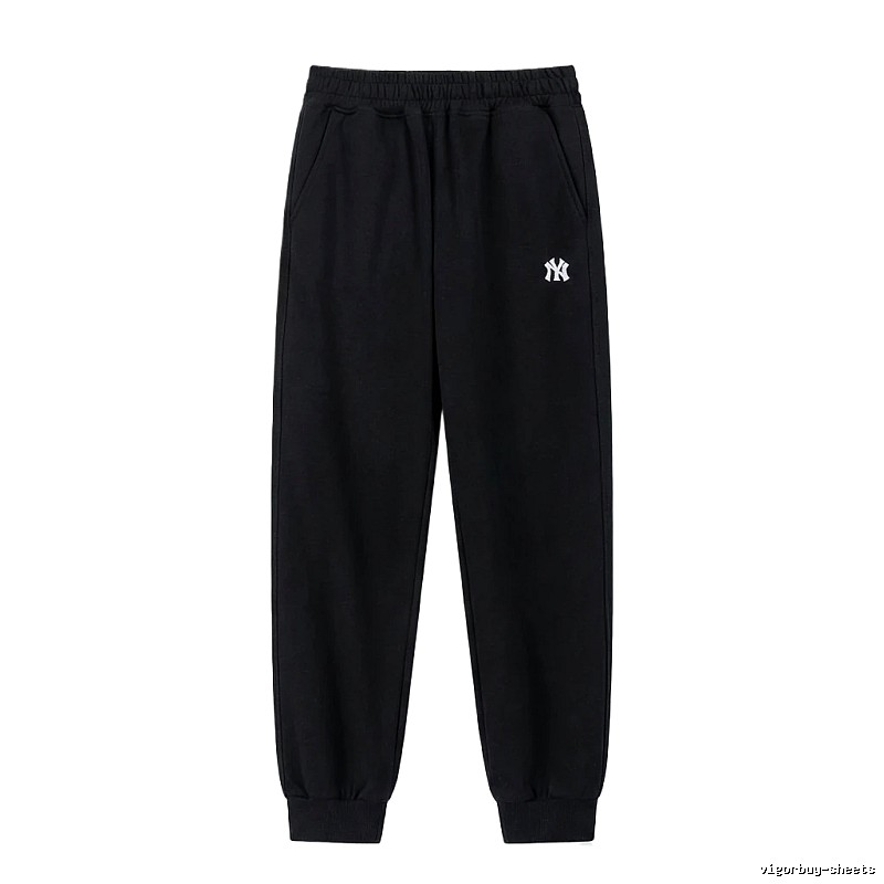 MLB large logo casual style black pants