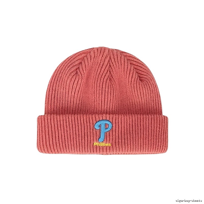 MLB Philadelphia team simple style pink hat