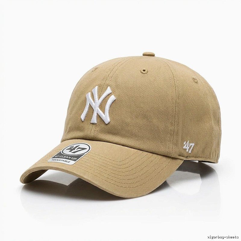 MLB retro style khaki baseball cap