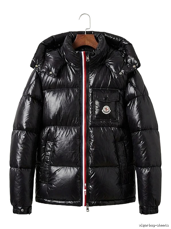 Moncler Shiny and Stylish Black Down Jacket