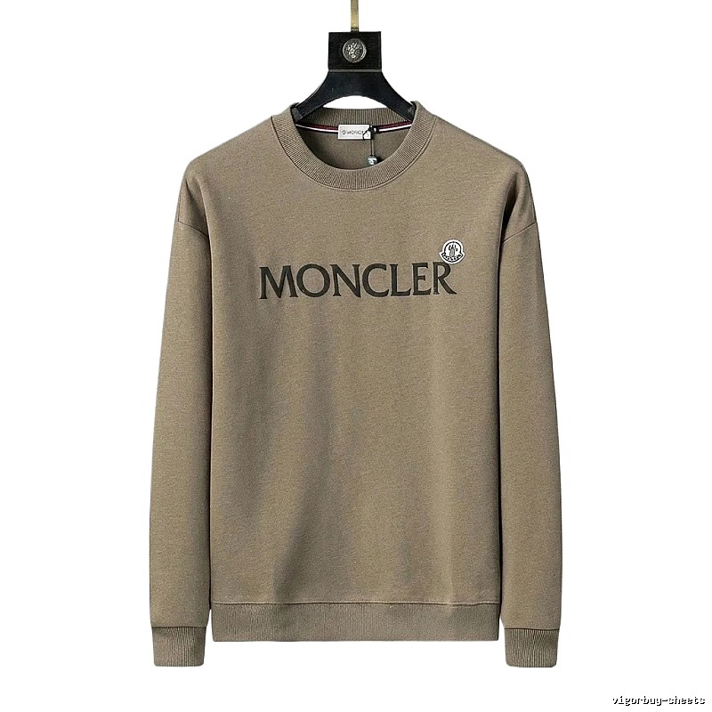 Moncler simple style khaki sweatshirt