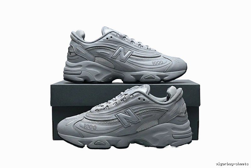 New Balance 1000 series silver-gray sports shoes
