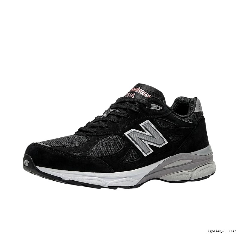 New Balance M990BS3 Black and Grey Retro Sports Shoes