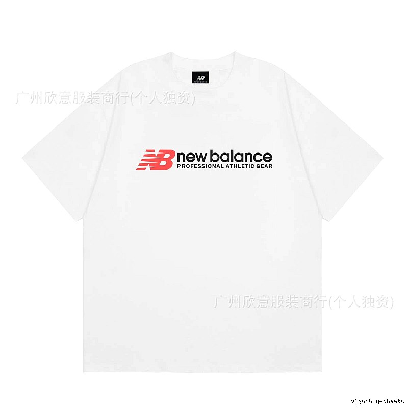 New Balance Sports Casual Style White Short-sleeve T-shirt