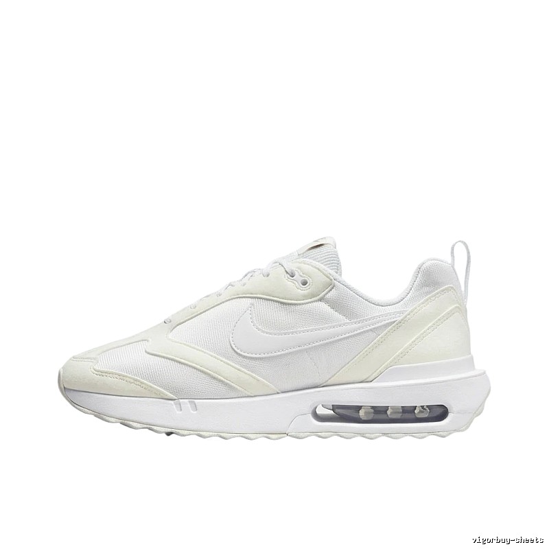 Nike Air retro-style white shoes
