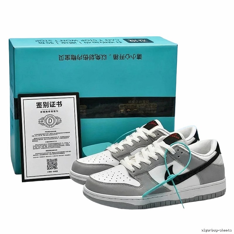 Nike Dunk casual style gray and white shoes