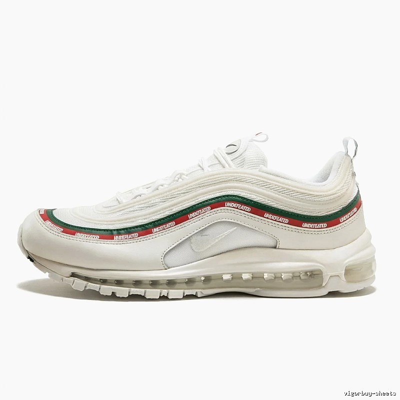 Nike retro-style red, white and green striped shoes
