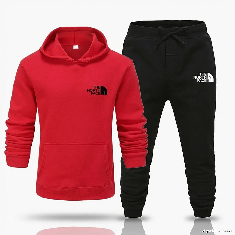North Face Classic Sportswear Set (Red and Black)