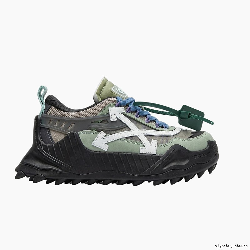 Off-White Functional Style Grey-Black Sports Shoes