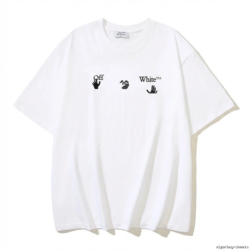 Off-White Gesture Style White T-shirt