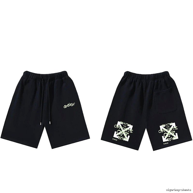 Off-White Style 008 Trendy Black Shorts
