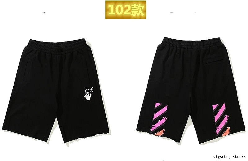 Off-White trendy and cool style black shorts