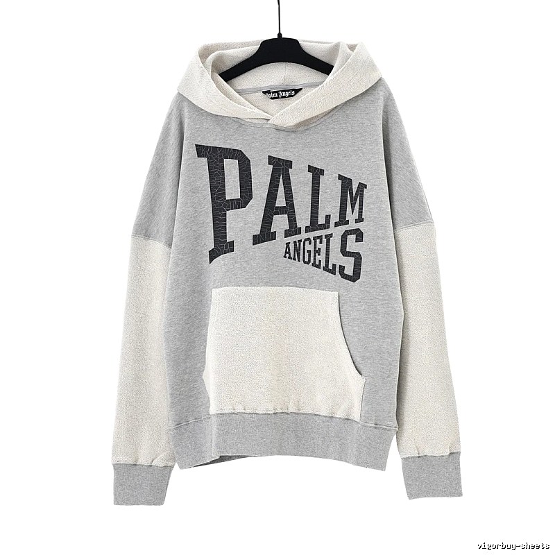 Palm Angels patchwork grey sweatshirt