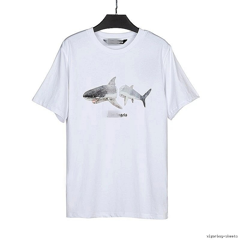 Palm Angels Patterned Bear graphic T-shirt White Colorful Bear with Polished Detail