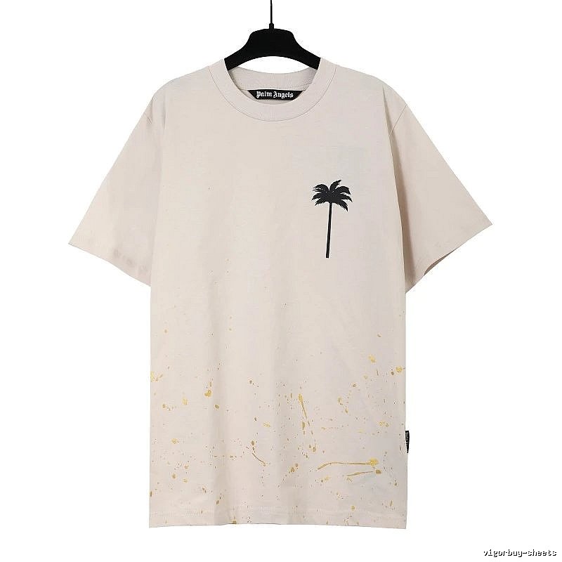 Palm Angels Resort Logo T-shirt White Palm Tree with Premium Look