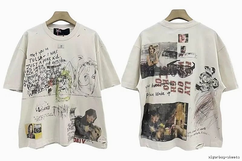 Paly Hollywood Graffiti Vintage Off-white T-shirt