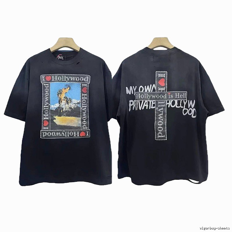Paly Hollywood Printed Street Style Black T-shirt