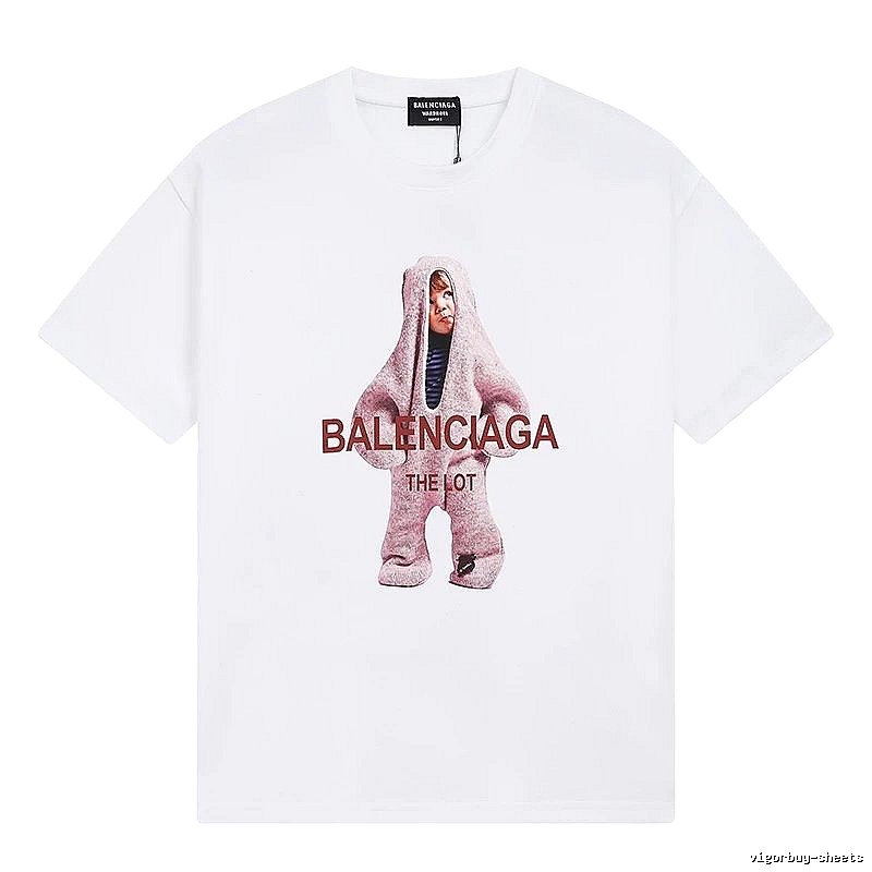 Parisian-style printed white T-shirt