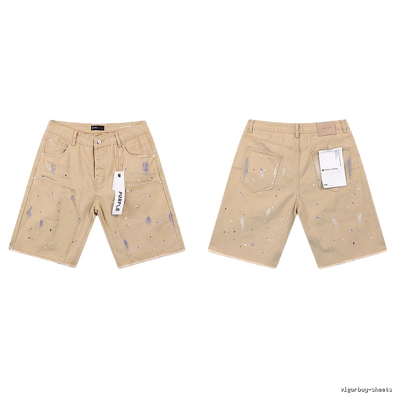 PurpleGodspeed Ink-splashing Style Khaki Shorts