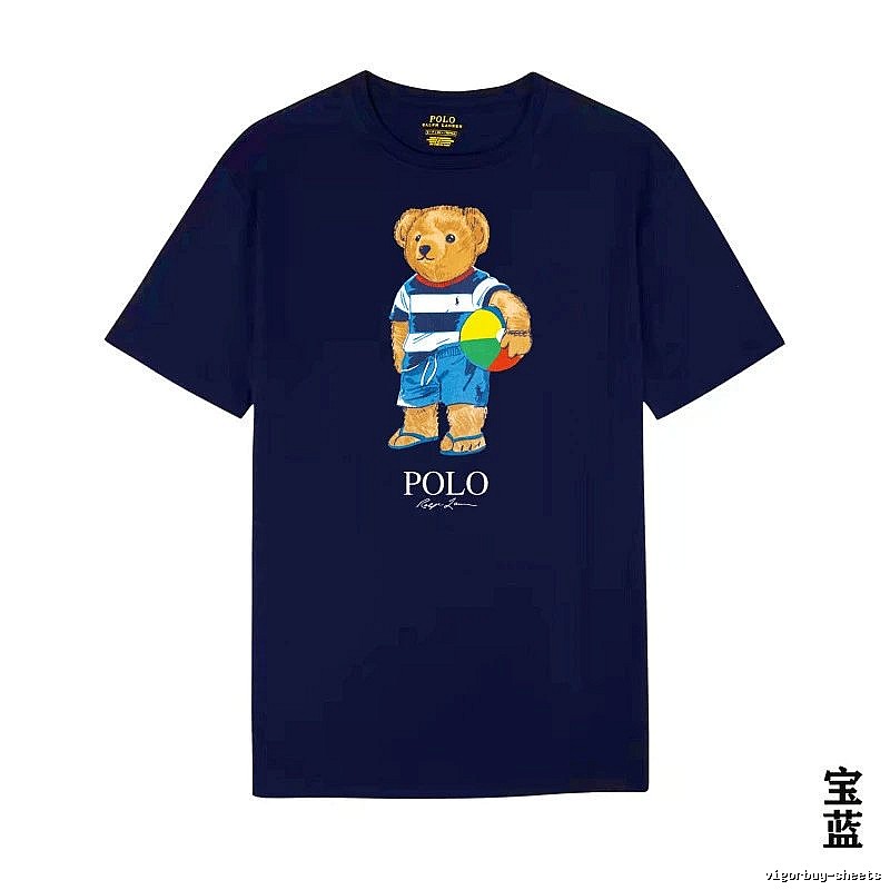 Ralph Lauren Bear Trend Brand Sapphire Blue T-shirt