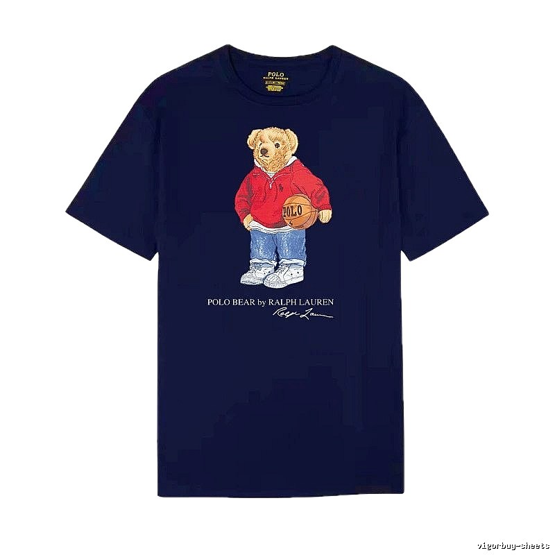 Ralph Lauren Bear Trendy Brand Royal Blue T-shirt