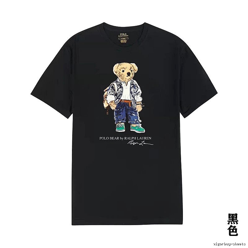 Ralph Lauren Polo Bear Trendy Cool Black T-shirt