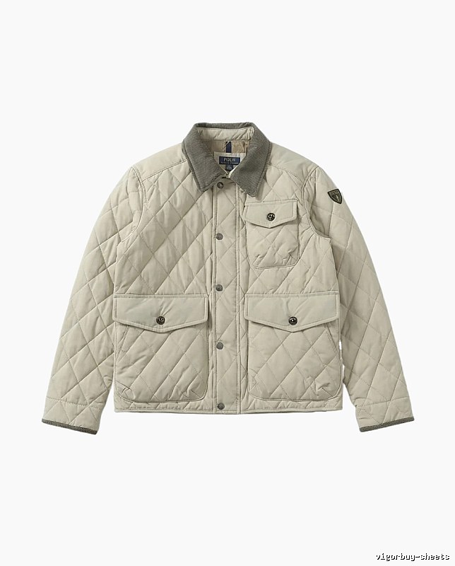 Ralph Lauren quilted retro-style cotton jacket