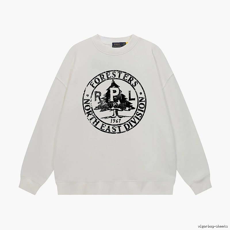 Ralph Lauren retro-style white sweatshirt
