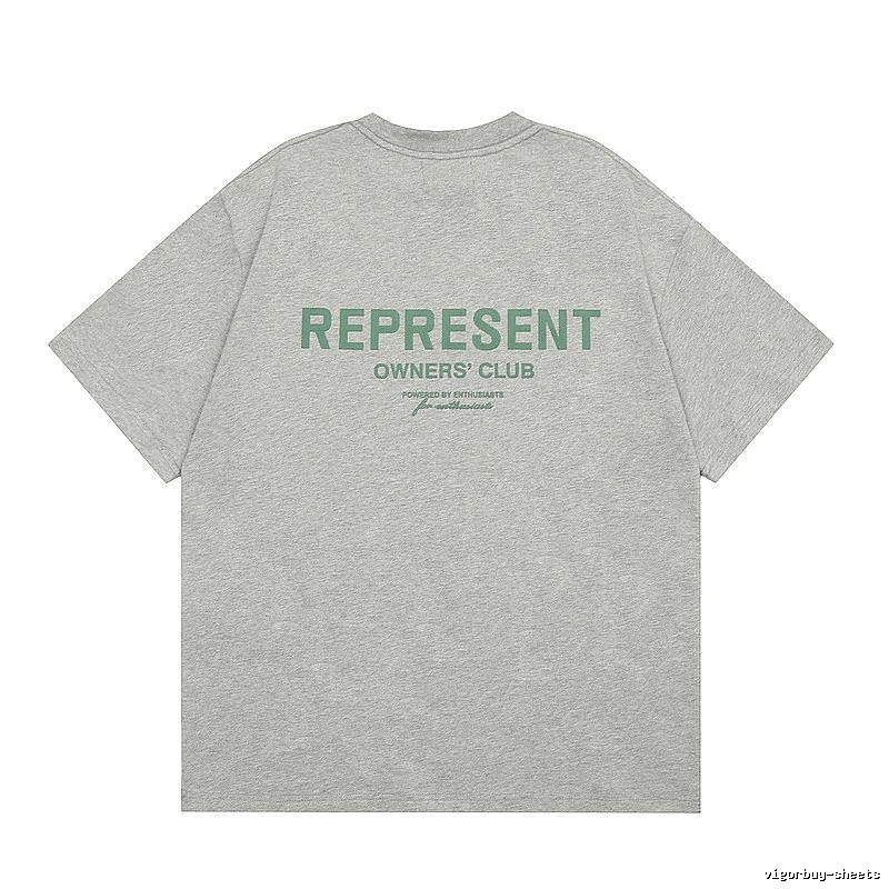 Represent Gray Style 801 Owners Club T-Shirt Casual Layering Logo