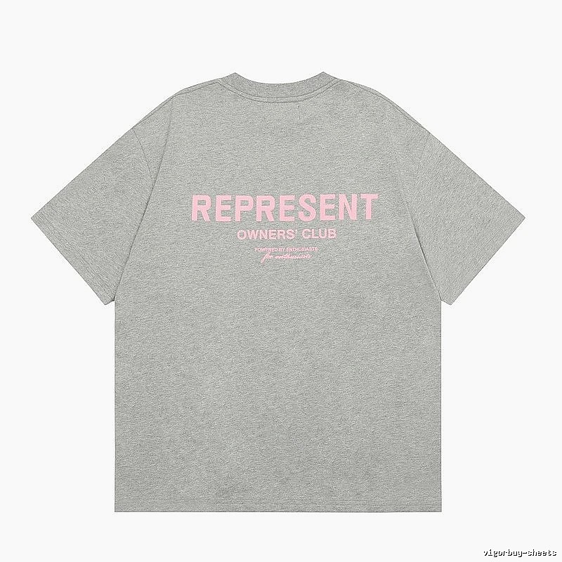 Represent Gray Style 868 Owners Club T-Shirt Layered Outfit Logo