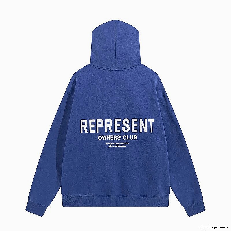 Represent Travel Owners Club hoodie Navy Large Represent with Modern Look