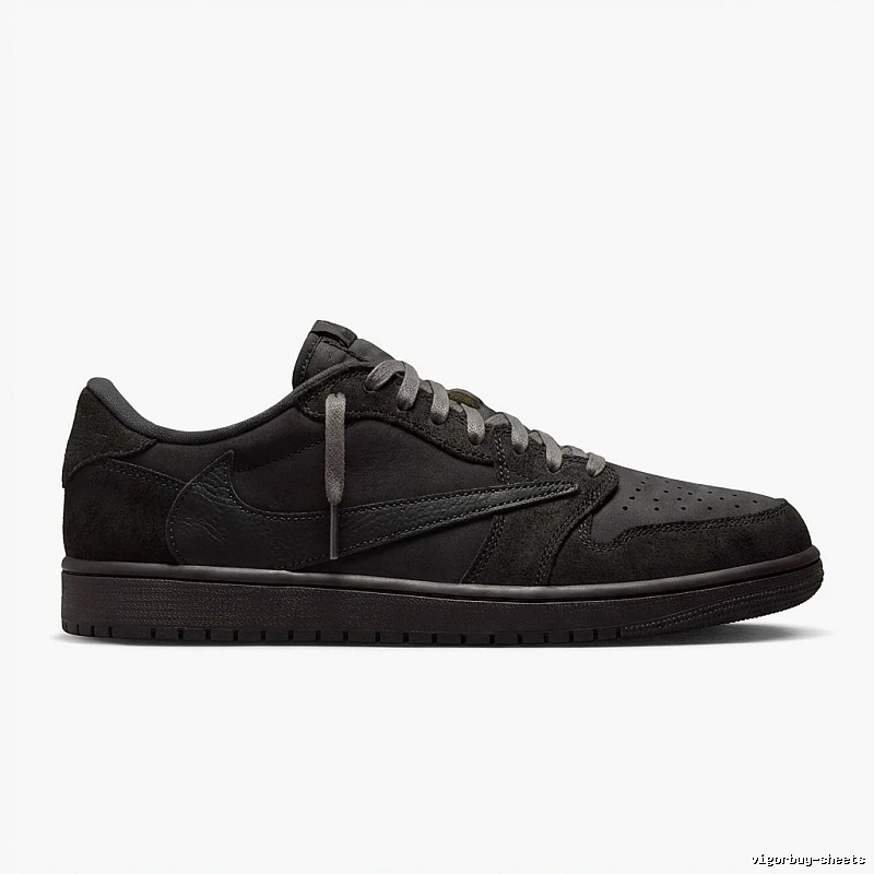 Retro-style black Jordan AJ1 shoes