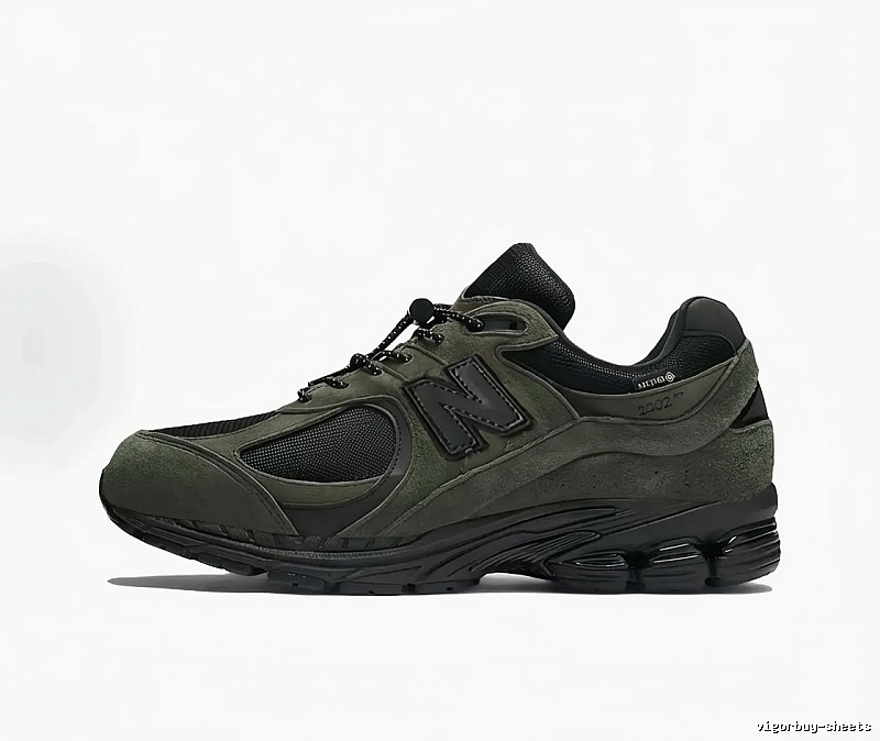 Retro-style olive green of New Balance 2002R