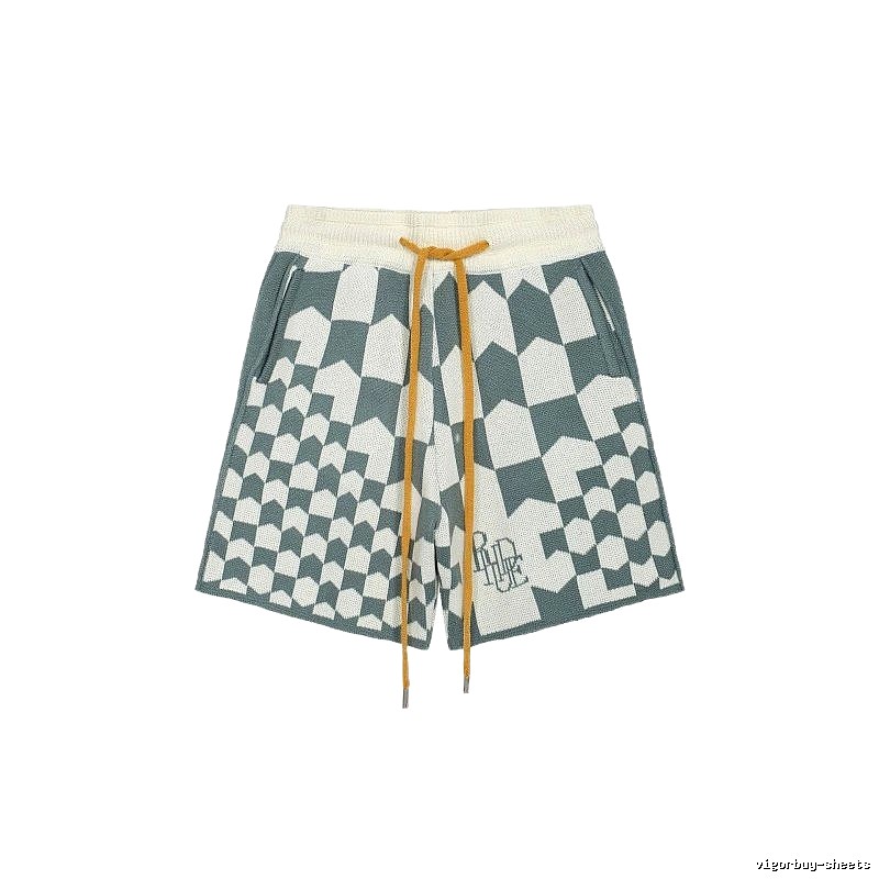 RHUDE Checkered Casual Shorts