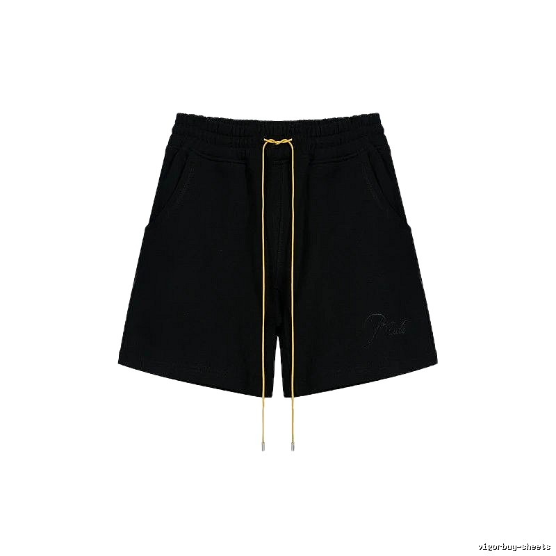 RHUDE minimalist black shorts