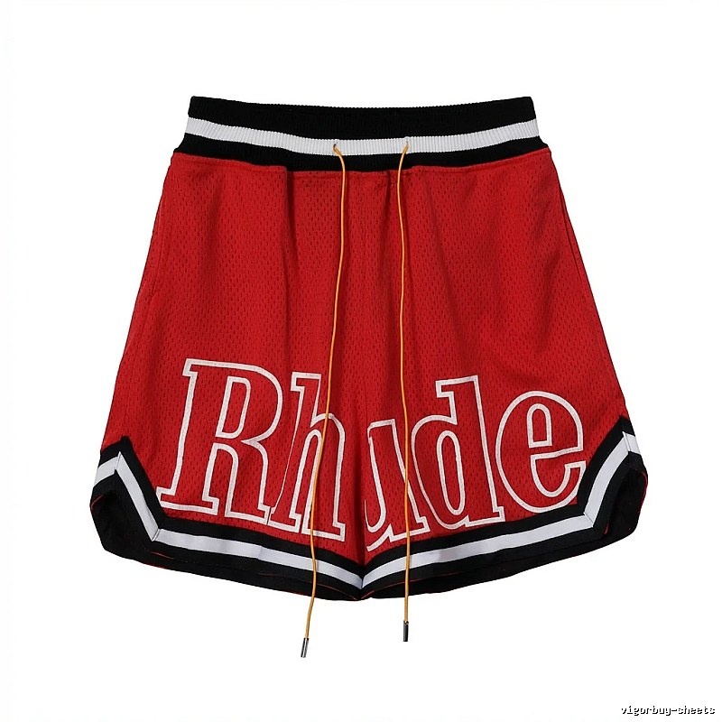 RHUDE sporty red shorts