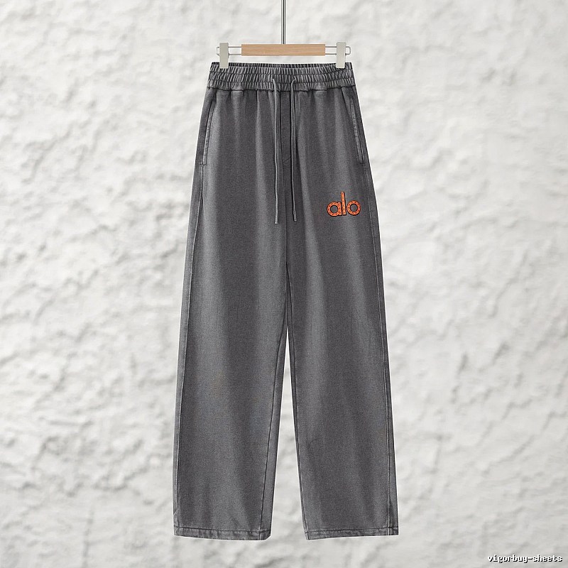 Signature Edit Alo Yoga Wide Lounge Pants - Gray