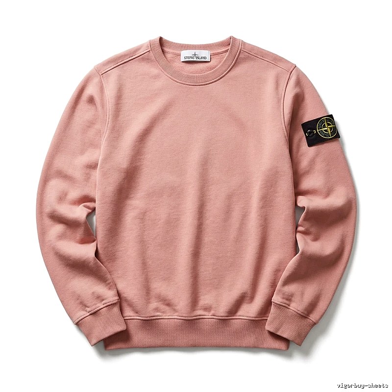 Stone Island basic simple style pink sweatshirt