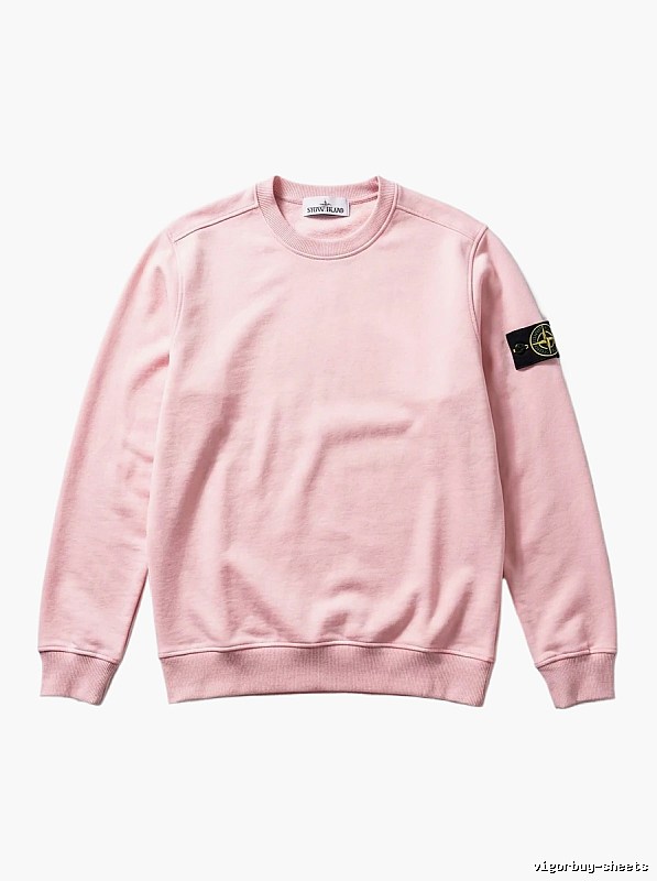 Stone Island Basic Style Simple Wind Pink Sweatshirt